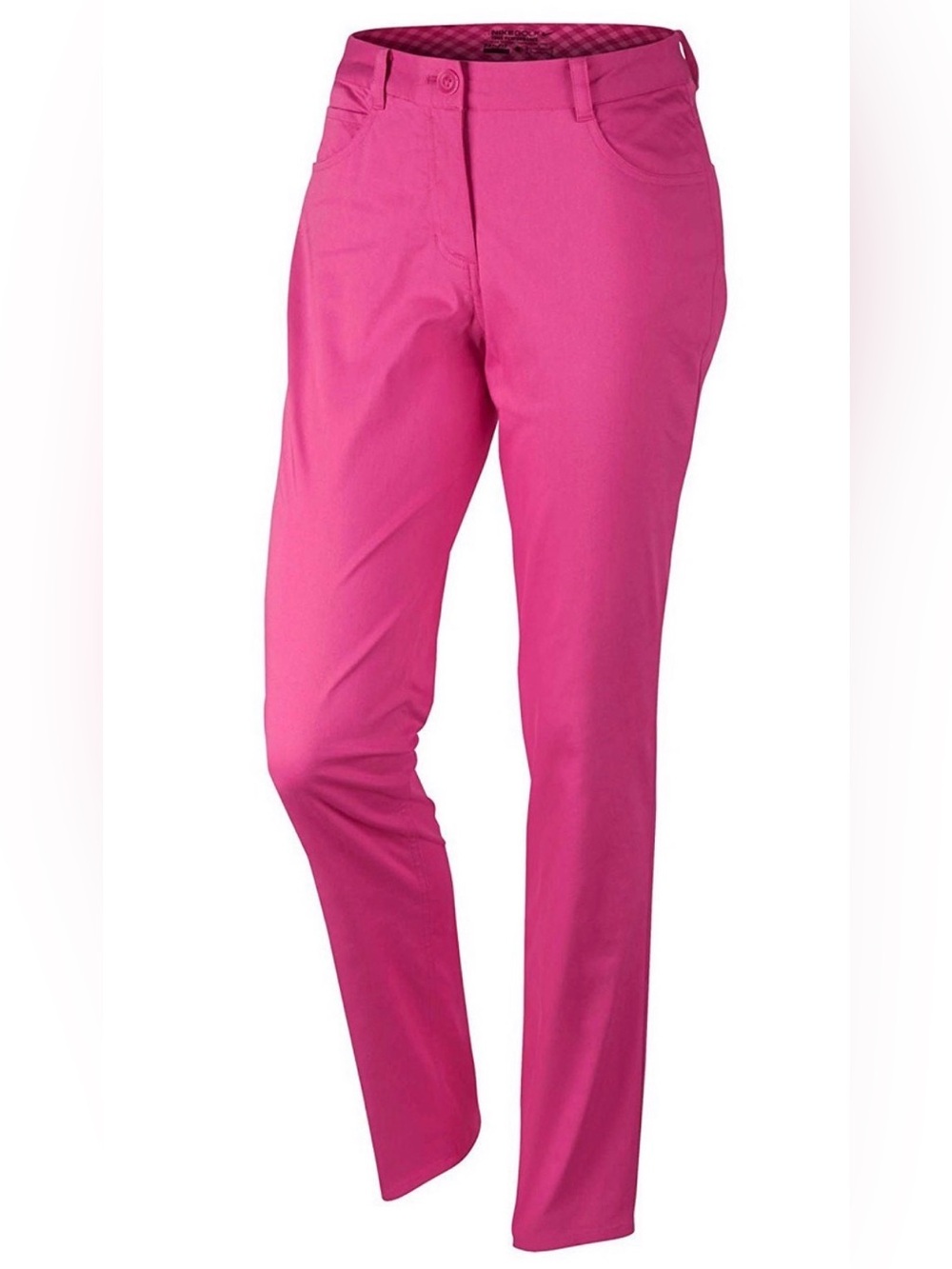 Women's Slim Straight Pink Pants